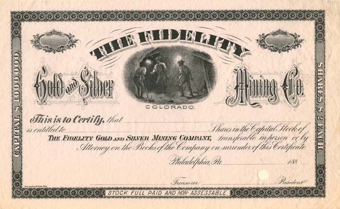 Fidelity Gold and Silver Mining Co.